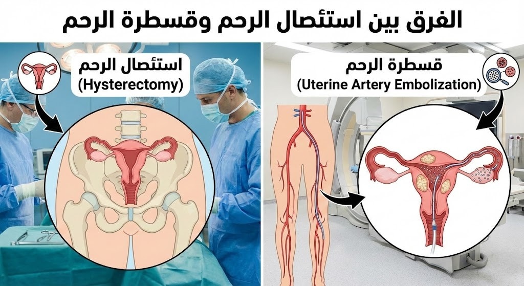 الفرق بين استئصال الرحم وقسطرة الرحم: كيف تختاري الأنسب؟